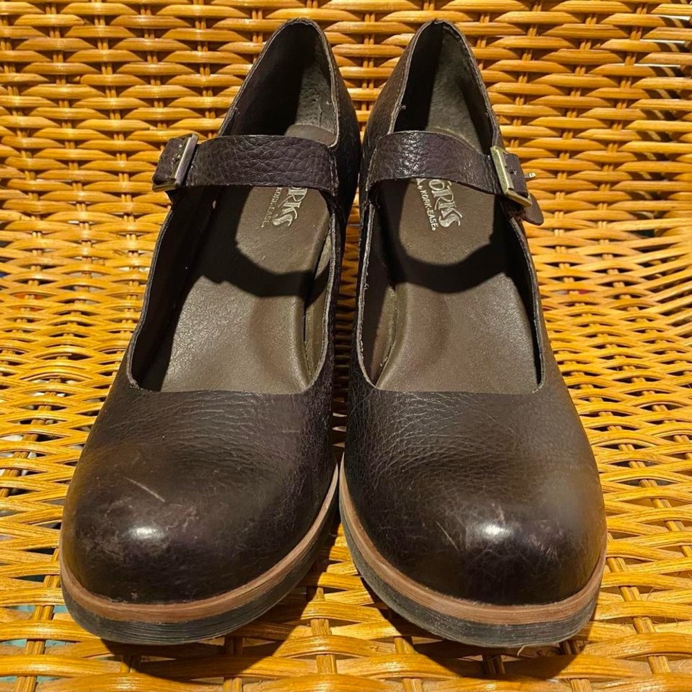 KORK-EASE BROWN LEATHER MARY JANES 10 - Picture 8 of 8